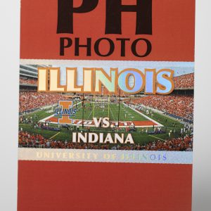 Uni of Illinois Hot Foil Stamped Photo Hang Tag