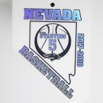 Hot Stamp Foiled Nevada Shaped Sports Credential