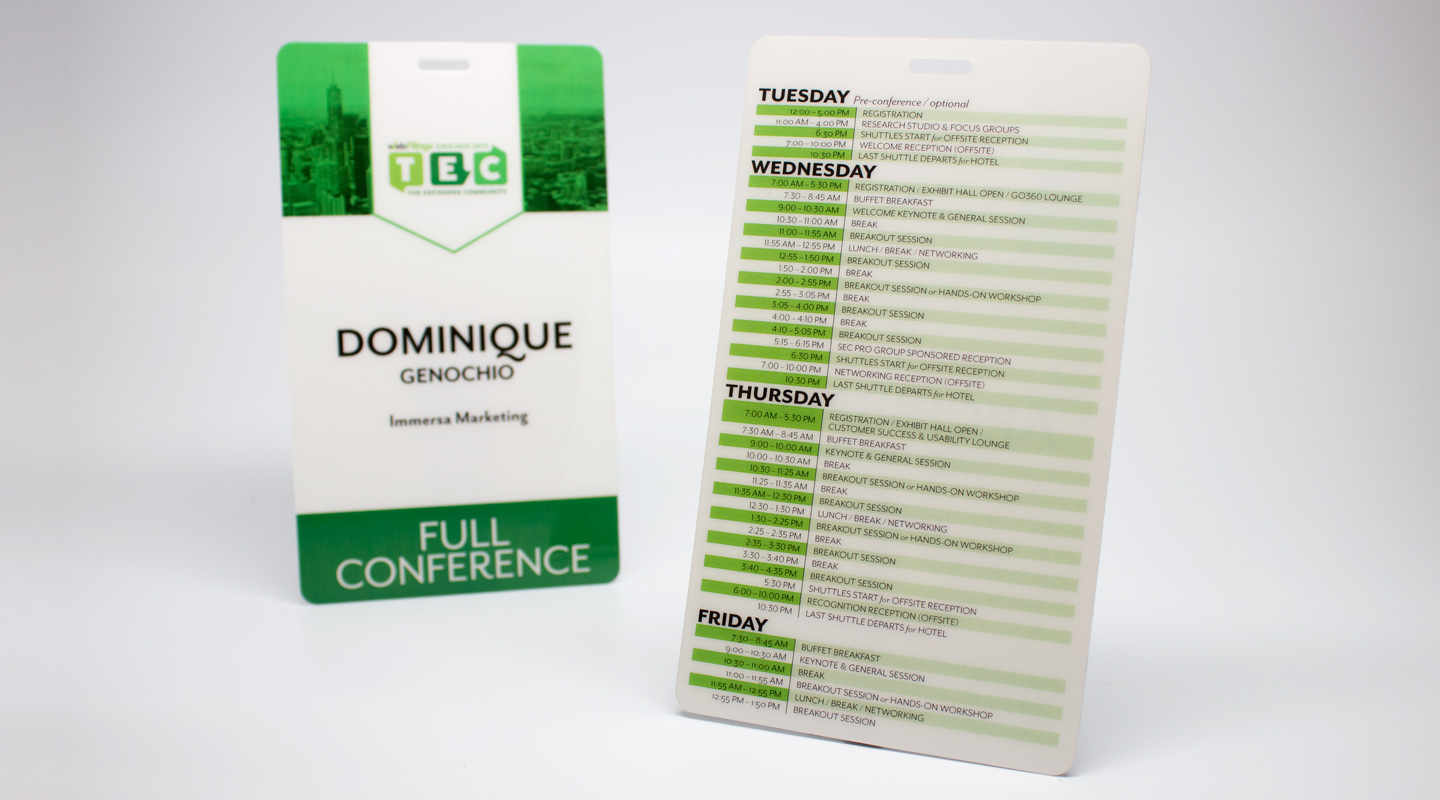 ACCESS Event Solutions Conference Badge Schedule Lockup2