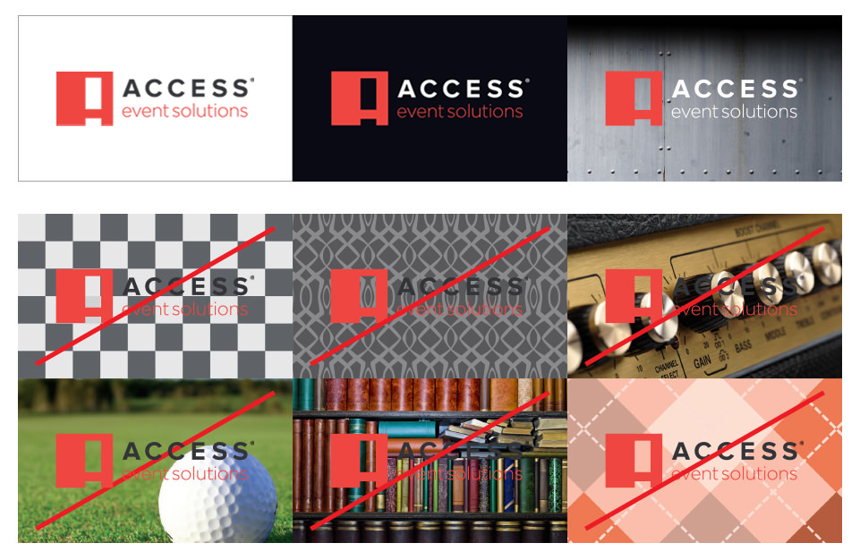 ACCESS Event Solutions Brand Guidelines Logo Placement 1